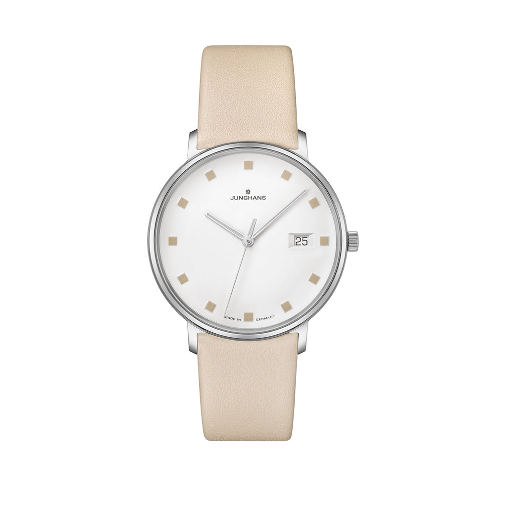 Junghans Form Watch 047/4860.00, Cream