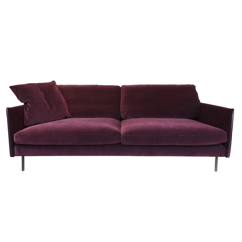 Juno 3 Seater Sofa, Wine Red