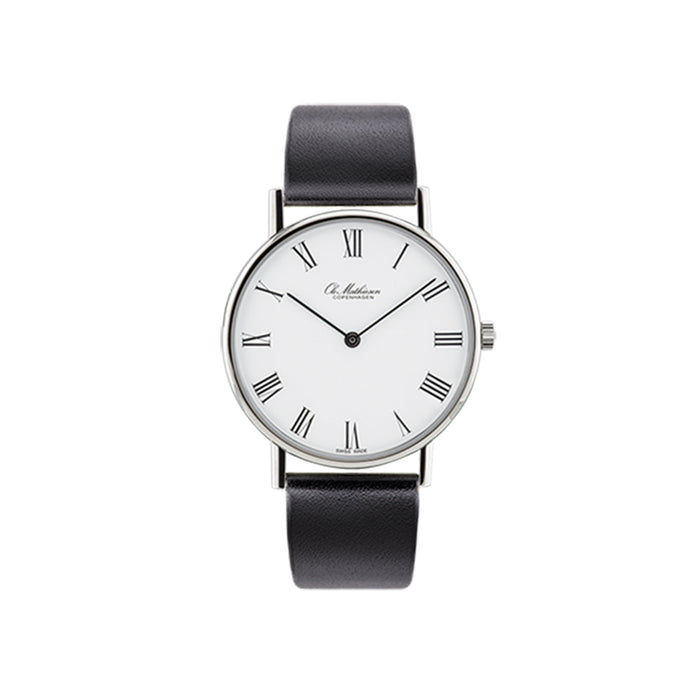 OM1.35Q Watch, Leather Strap - Ole Mathiesen