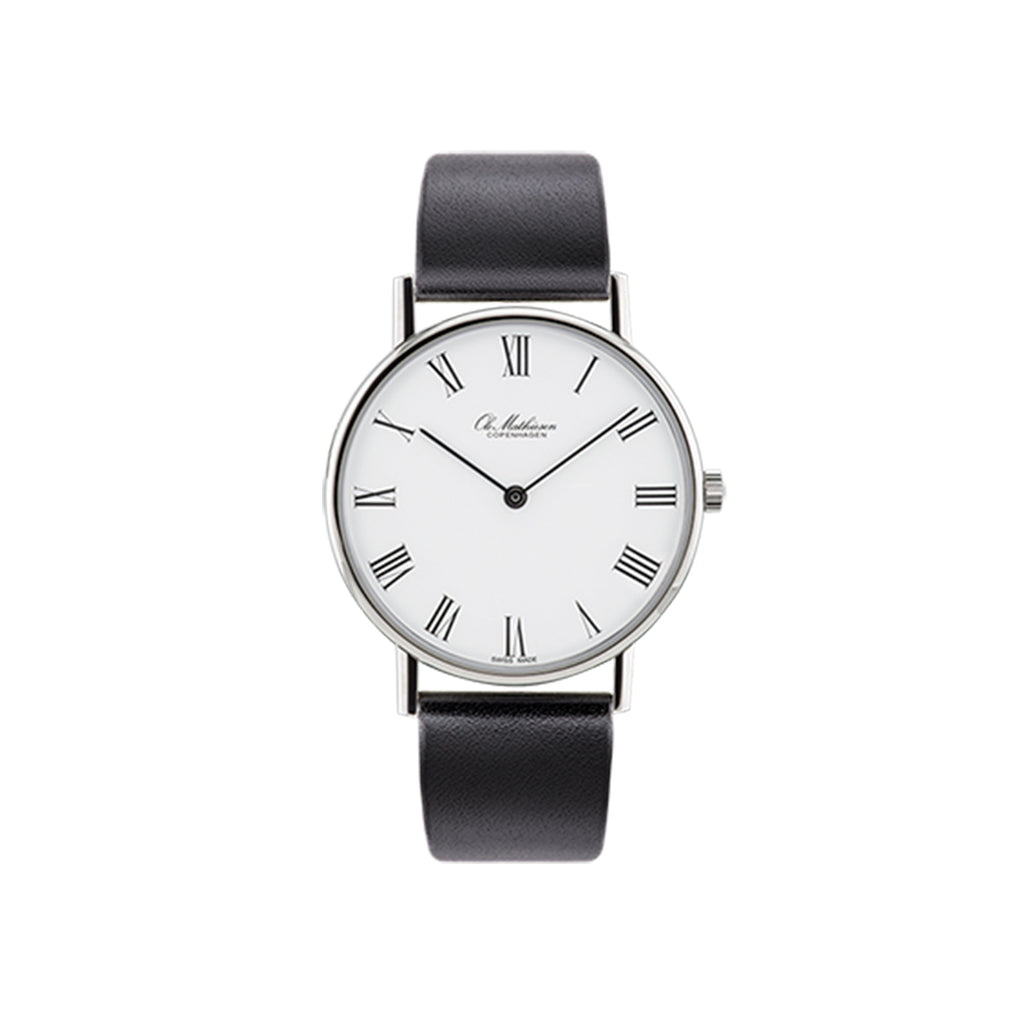 OM1.35Q Watch, Leather Strap