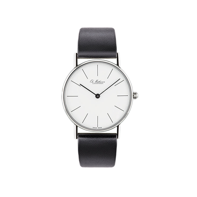OM2.33.Q Watch, Leather Strap - Ole Mathiesen
