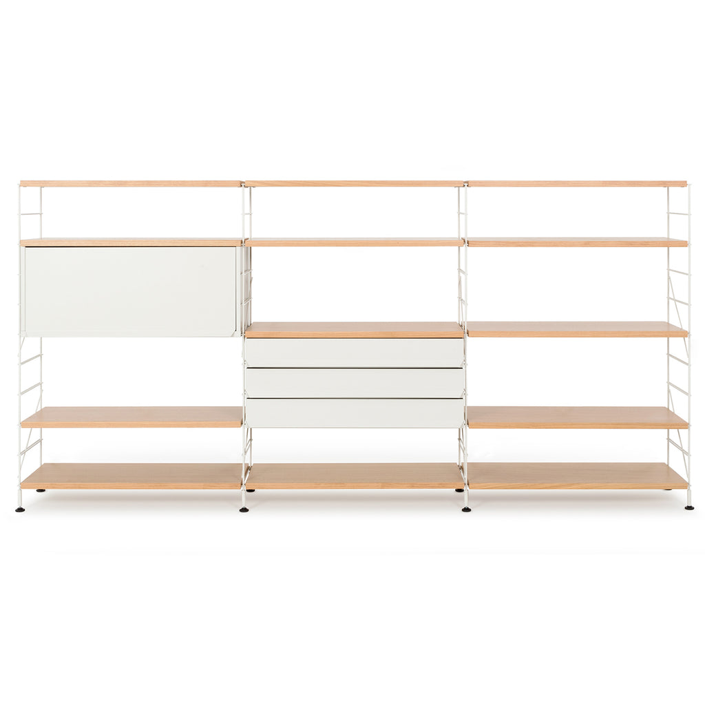 Tria Modular Shelving Unit 2, White