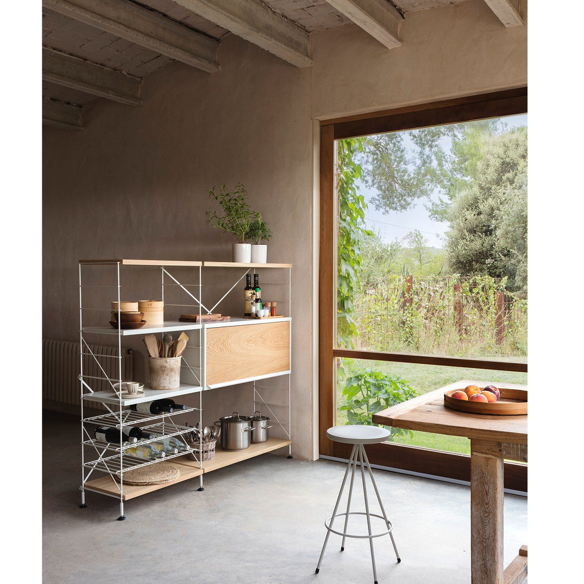 Tria Modular Shelving Unit W186cm White