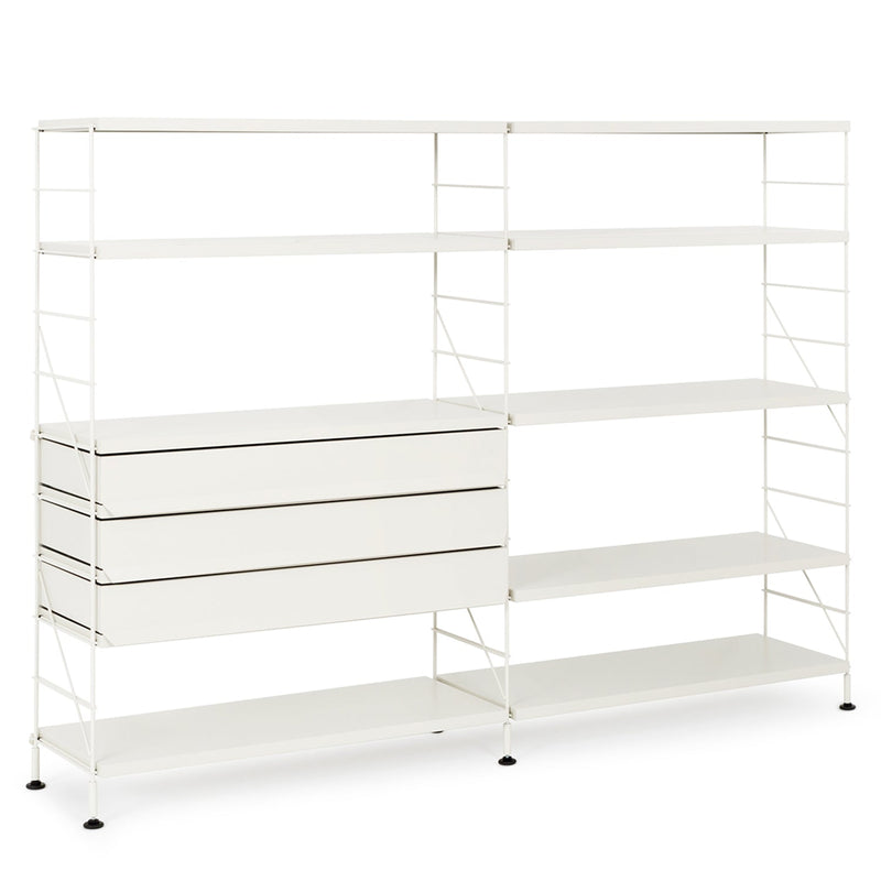 Tria Modular Shelving Unit W186cm White