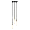 Basalt Suspension Lighting Set, Steel