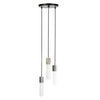 Basalt Suspension Lighting Set, Steel