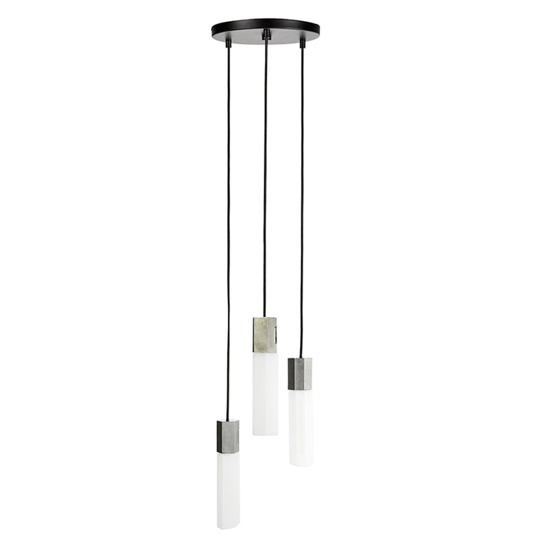 Basalt Suspension Lighting Set, Steel