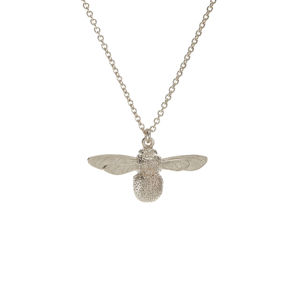 Baby Bee Necklace, Silver