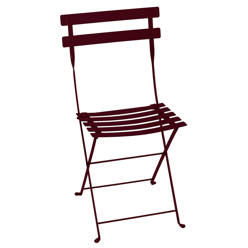 Bistro Folding Chair, Black Cherry