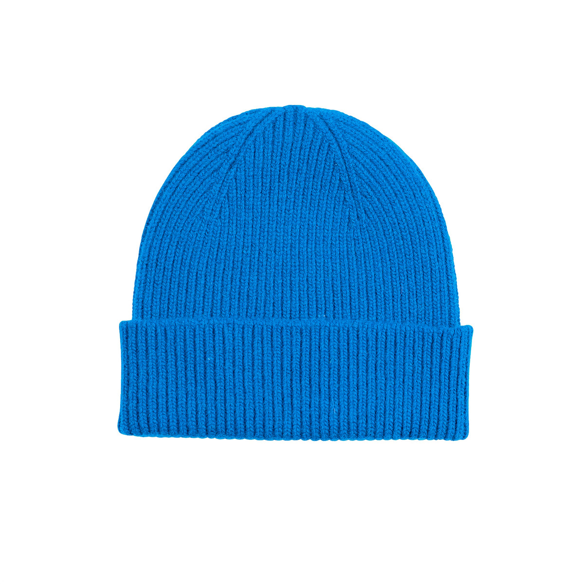 Merino Wool Beanie, Pacific Blue