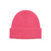 Merino Wool Beanie, Bubblegum Pink