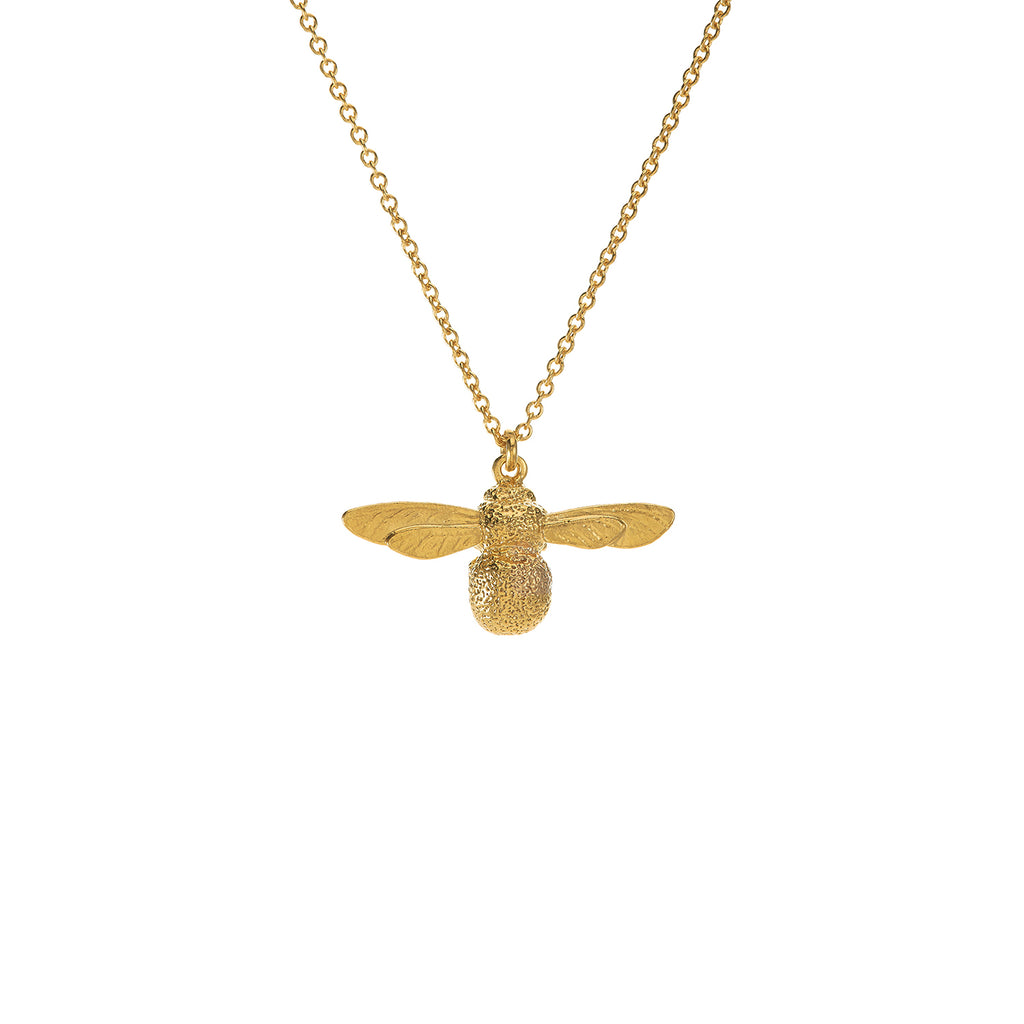 Baby Bee Necklace, Gold Plated
