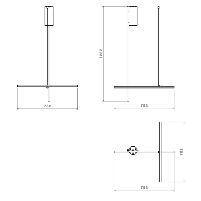 Coordinates C1 Ceiling Light, Argent