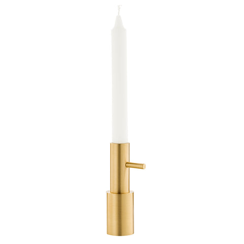 Nappula Tall Candle Holder, Brass