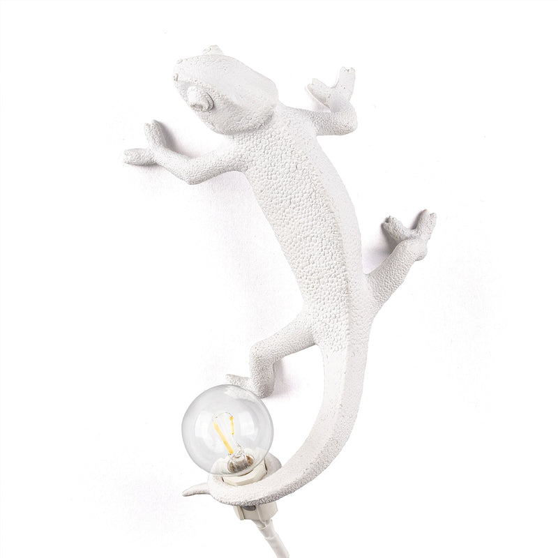 Chameleon Lamp Going Up, White