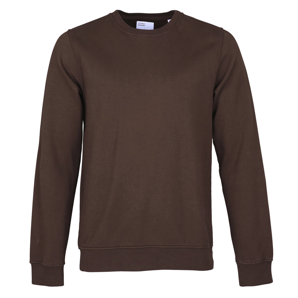 Classic Organic Unisex Crewneck Sweatshirt, Coffee Brown