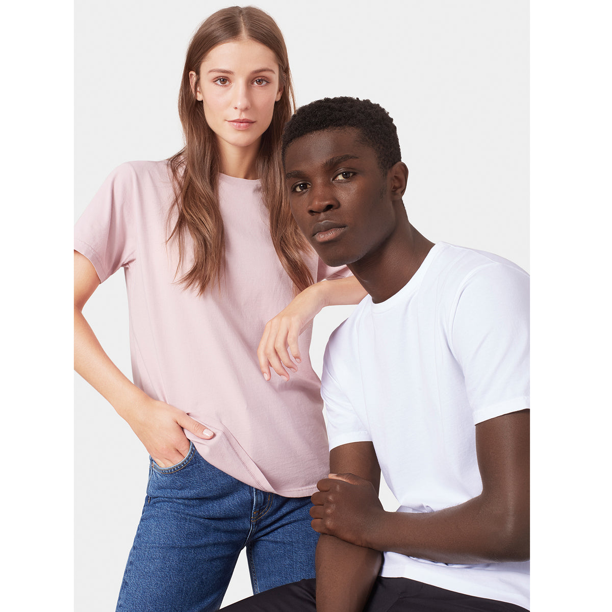 Unisex Classic Organic T-Shirt, Stone Blue - Colorful Standard