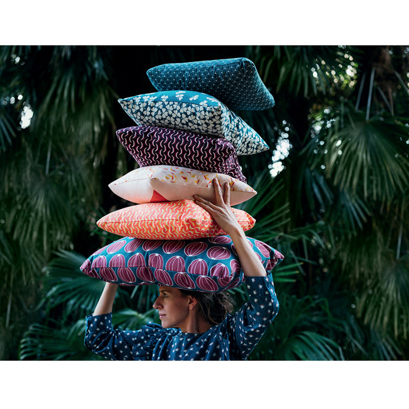 Envie D'Ailleurs Outdoor Cushion, Petrol Blue - Fermob