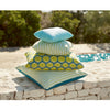 Envie D'Ailleurs Outdoor Cushion, Petrol Blue