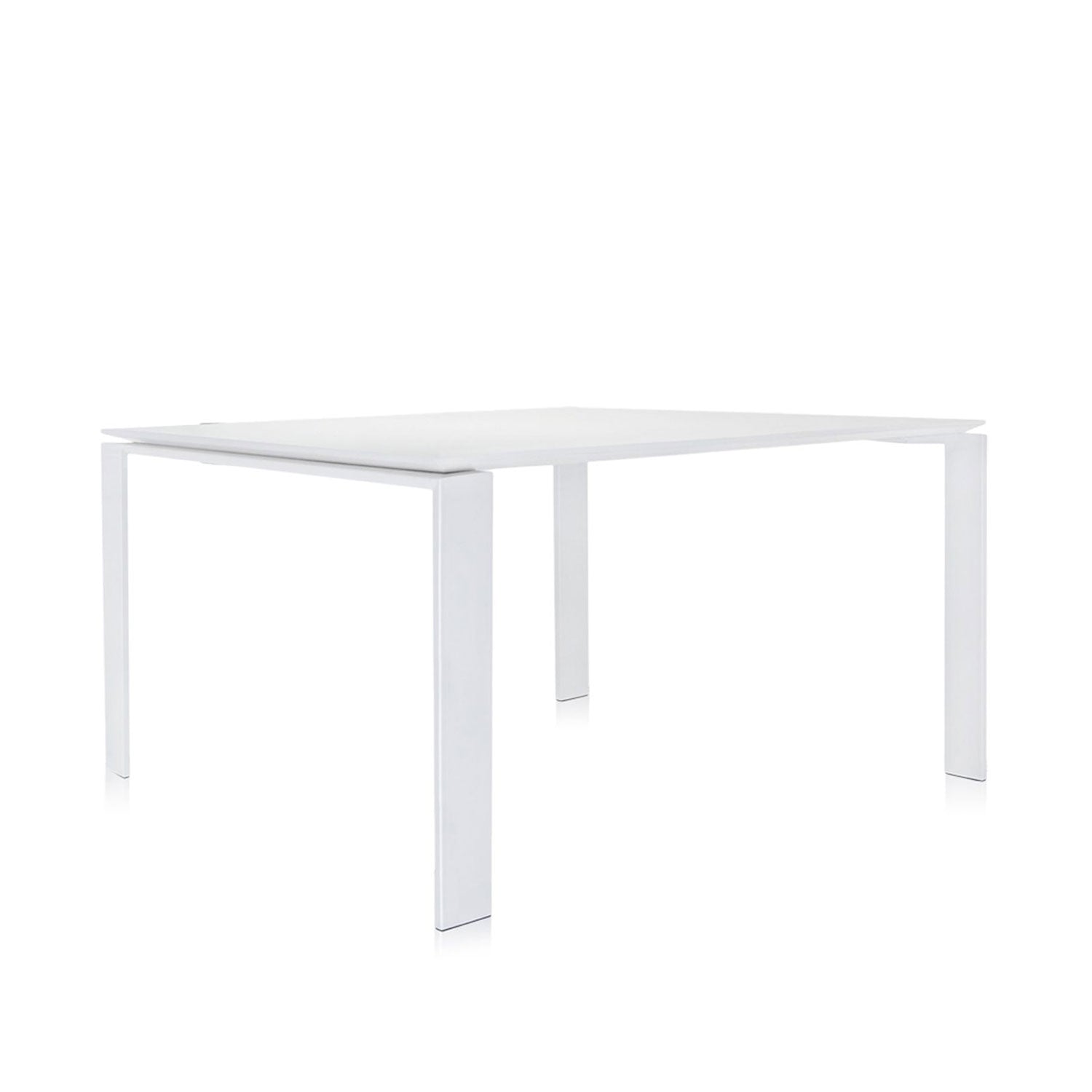 Kartell ホワイト ダイニングテーブル　FOUR W158 D79 Four Dining Table & Desk by Kartell Furniture – ARIA