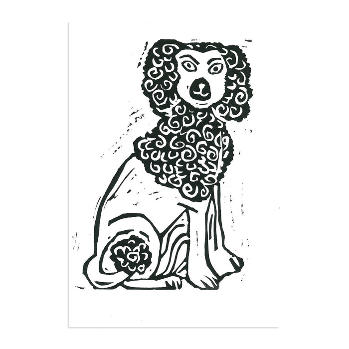 Frinton Poodle Lino Print - Oliver Taylor