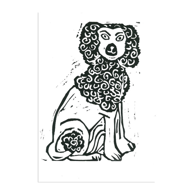 Frinton Poodle Lino Print - Oliver Taylor