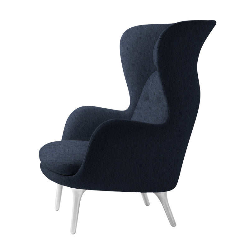 Ro Easy Armchair - Brushed Aluminium