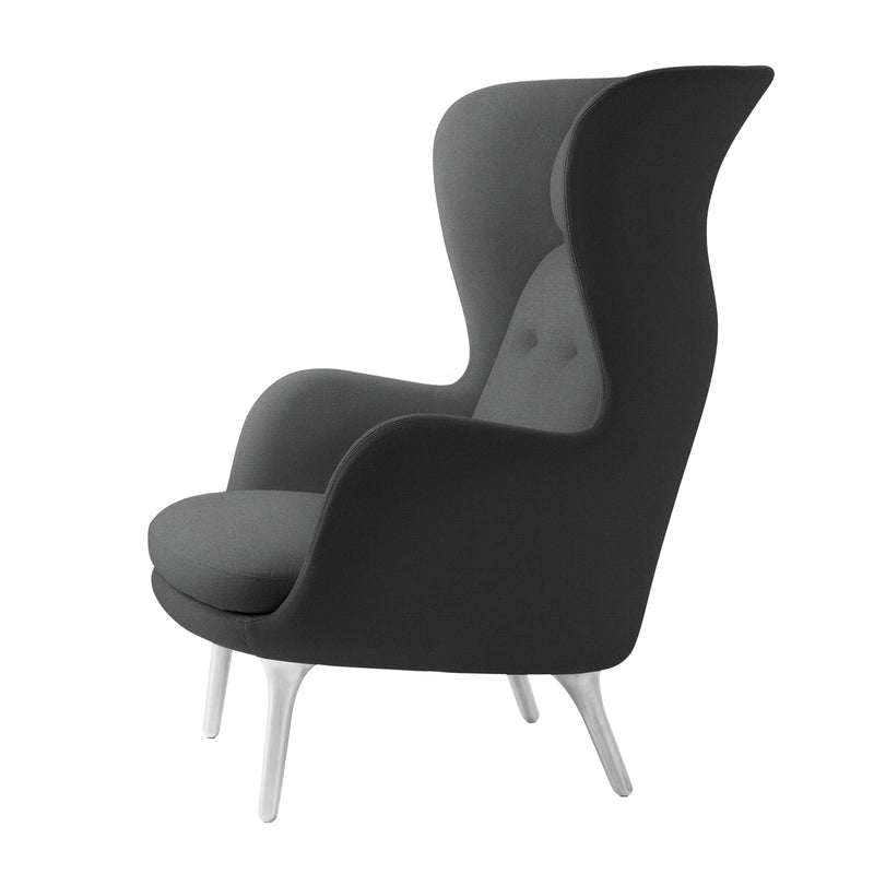 Ro Easy Armchair - Brushed Aluminium