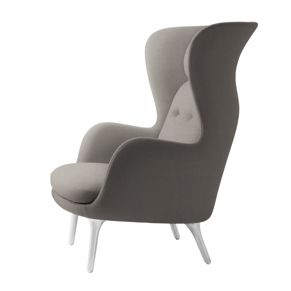 Ro Easy Armchair - Brushed Aluminium - Fritz Hansen