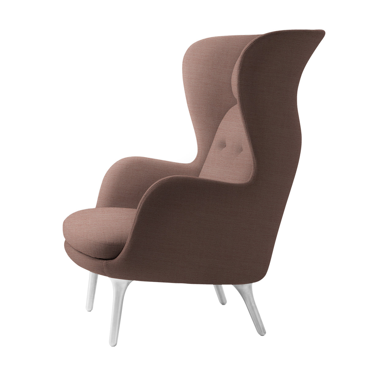 Ro Easy Armchair - Brushed Aluminium - Fritz Hansen