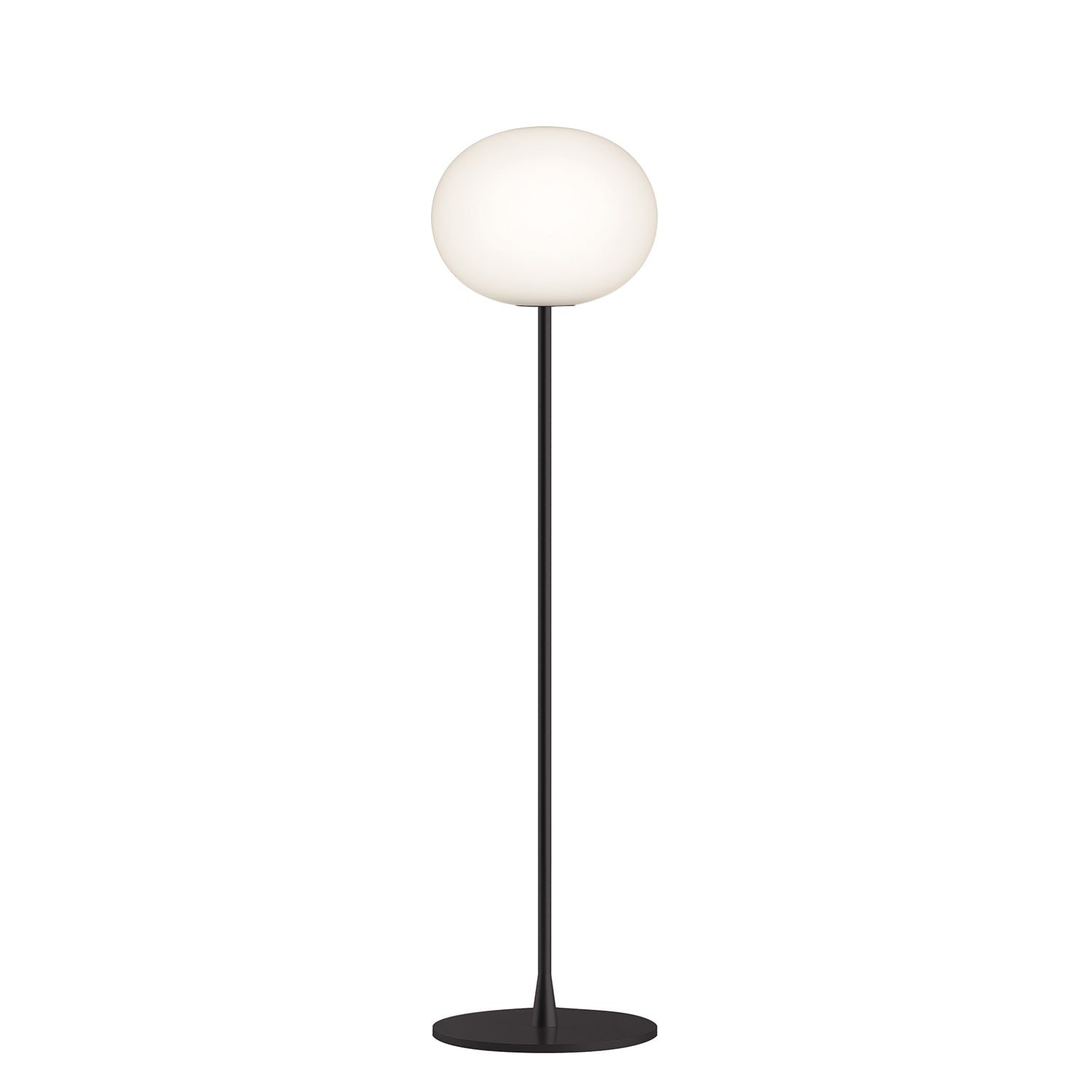 Flos Glo- ball F1 フロアスタンド Glo Ball F1 Floor Lamp by Flos | Jasper Morrison | Black & Silver