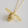 Bumble Bee Necklace, Gold Plated