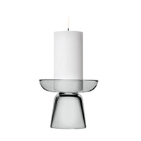 Nappula Pillar Candleholder, Grey - Iittala