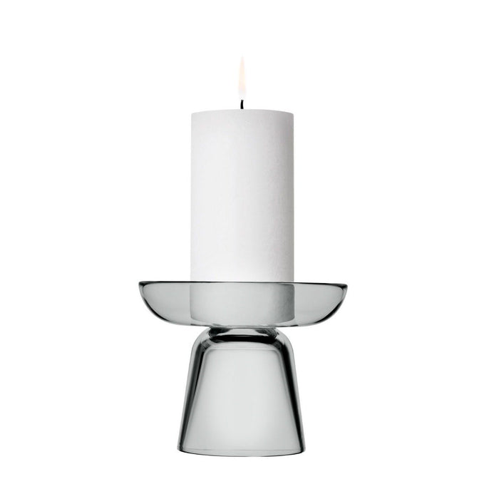Nappula Pillar Candleholder, Grey - Iittala