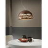 Kelly Small Dome Pendant Light, Matt Champagne