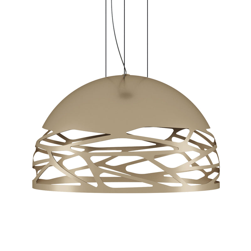 Kelly Small Dome Pendant Light, Matt Champagne