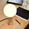 Knuckle Table Lamp & Sphere Bulb