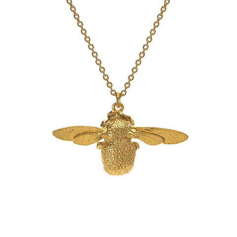 Flying Bee & Pearl Necklace
