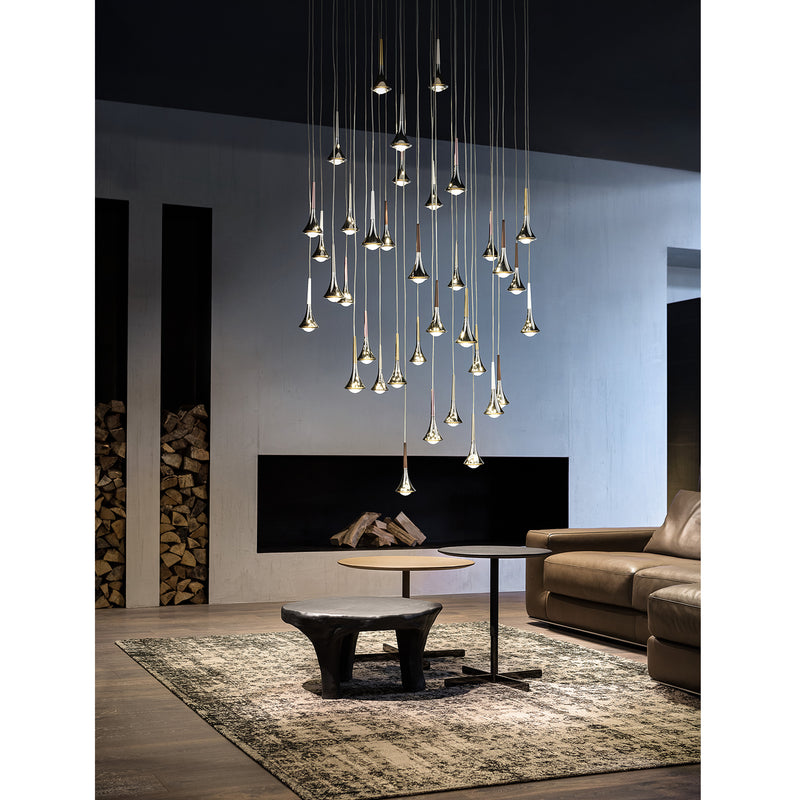 Rain Pendant Light, Chrome - Lodes
