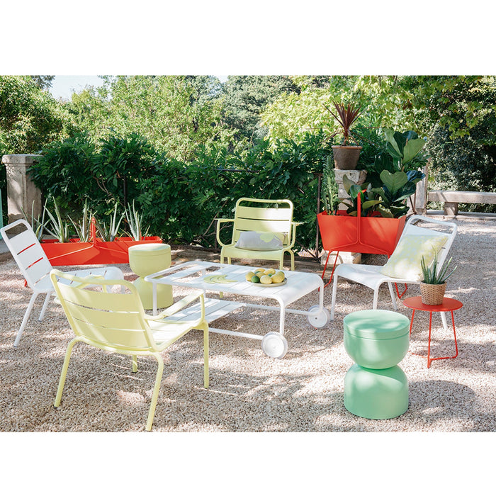 Luxembourg Low Armchair, Red Ochre