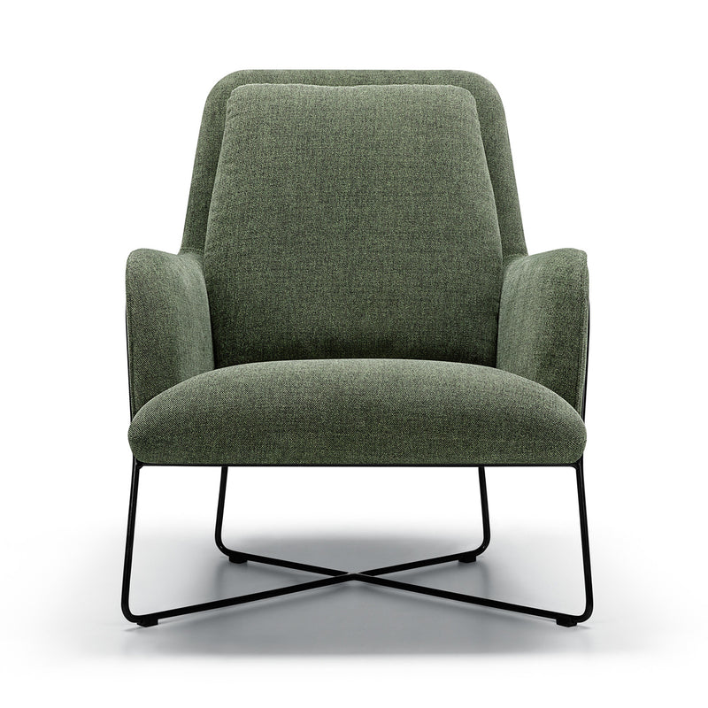 Oliver Armchair, Stipa Green