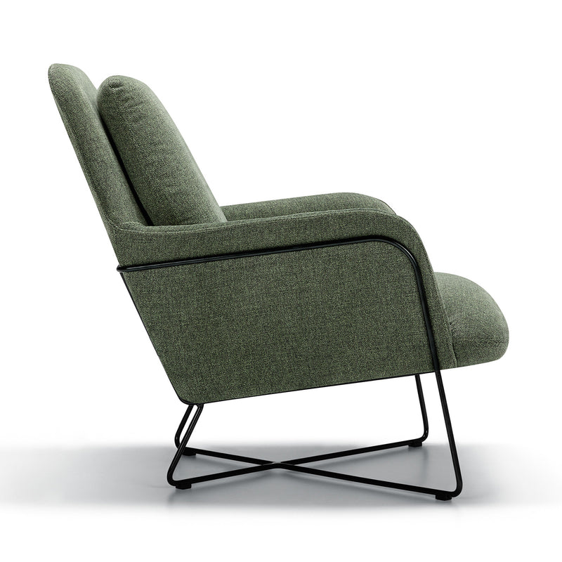 Oliver Armchair, Stipa Green