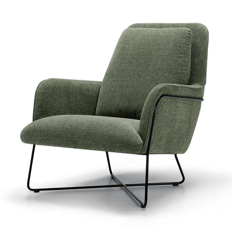 Oliver Armchair, Stipa Green
