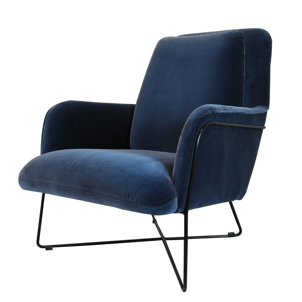 Oliver Armchair, Lario Blue