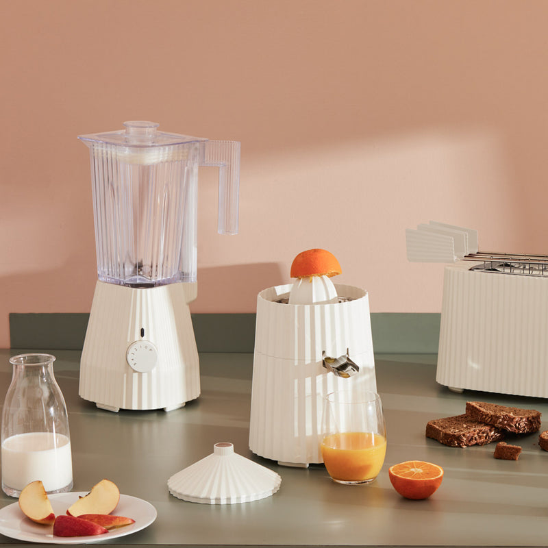 Plissé Electric Citrus Juicer, White by Alessi Designer Kitchenware ARIA