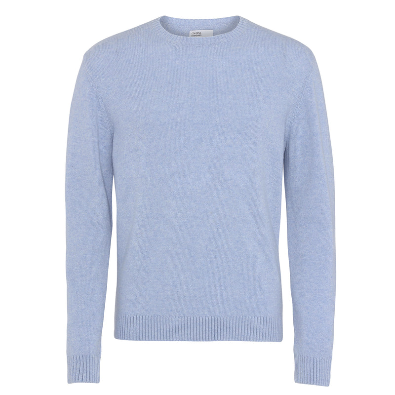 Classic Unisex Merino Wool Jumper, Polar Blue