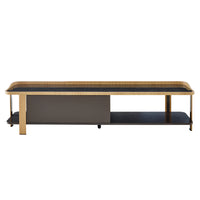 Postmodern TV Unit, Oak & Marble