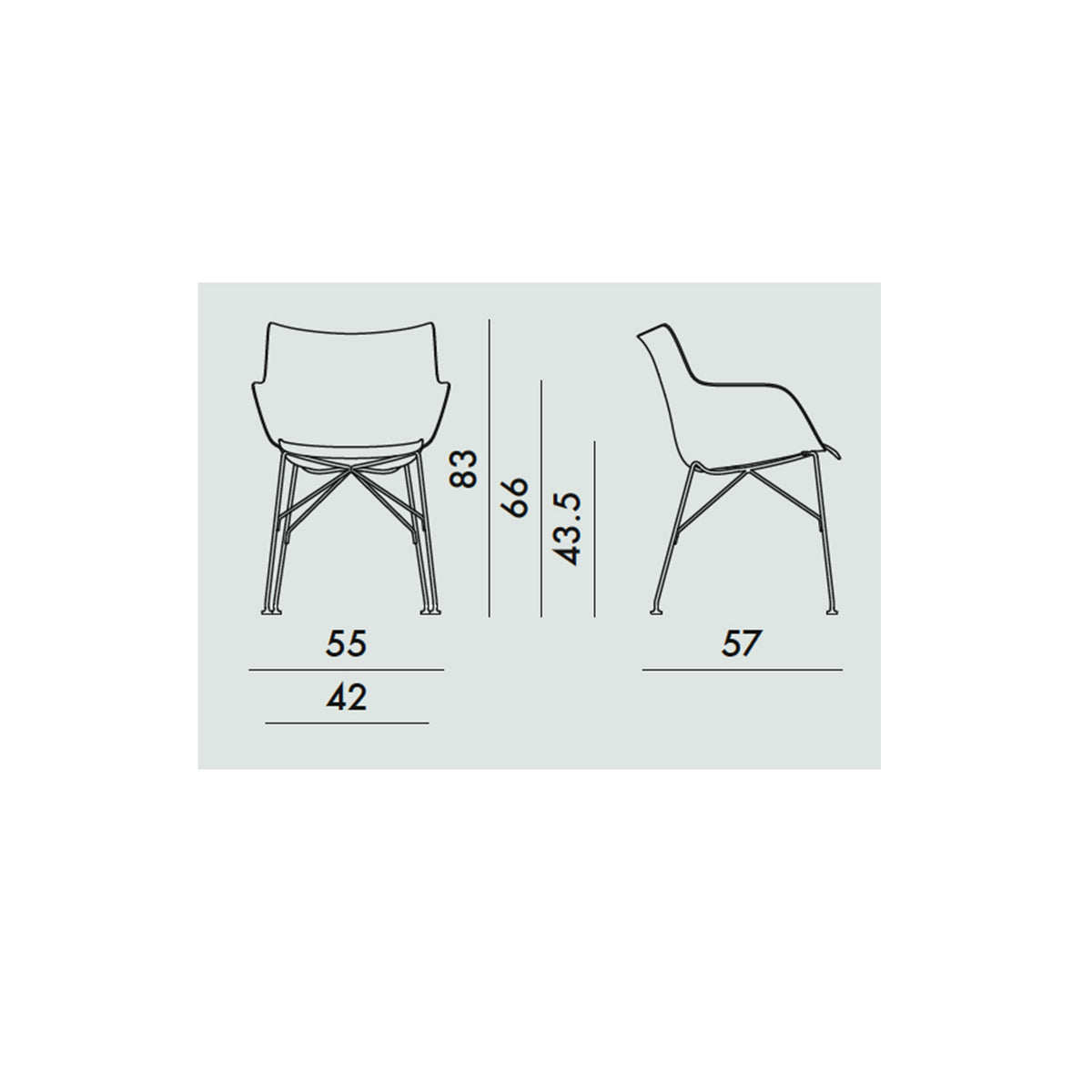 Q Wood Armchair - Kartell