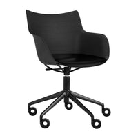 Q Wood Swivel Armchair - Kartell