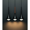 Rain Pendant Light, Matte Black